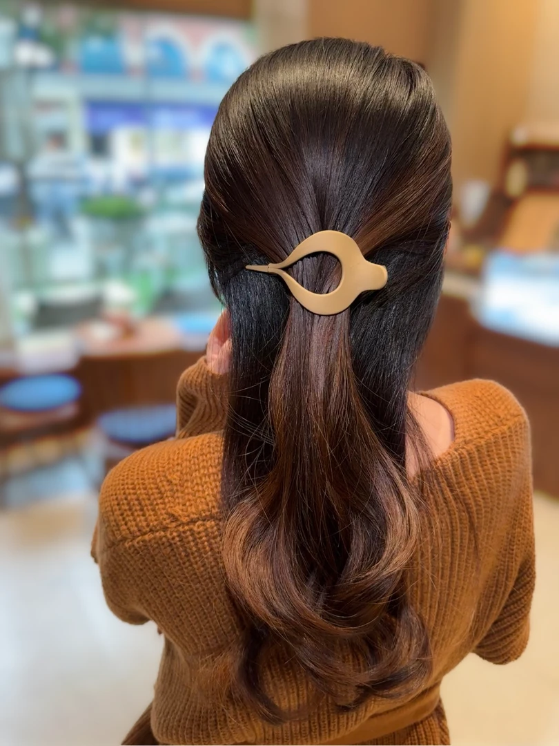 韩国鸭嘴夹百搭盘头发饰品后脑勺发卡一字夹头饰