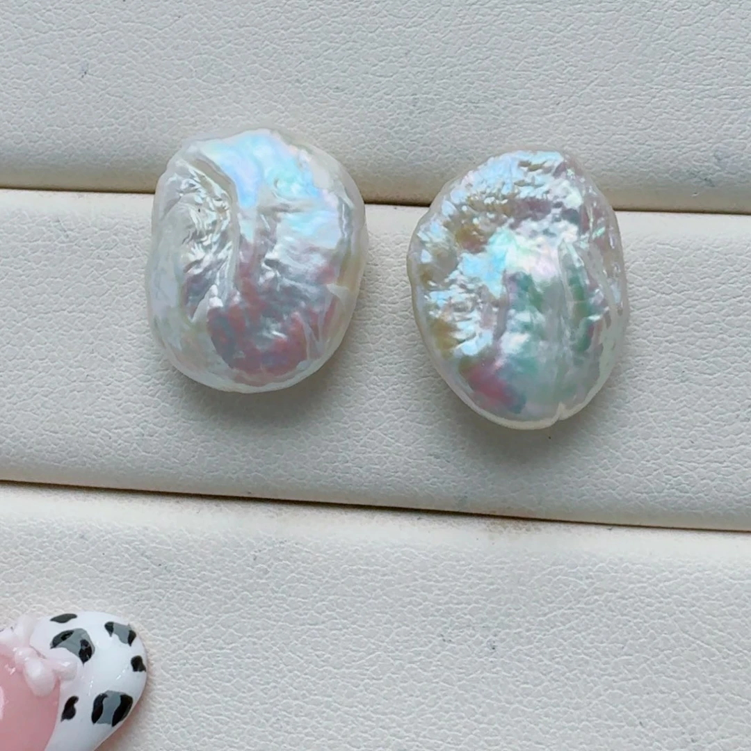 银S925镶嵌淡水珍珠耳饰@@be145