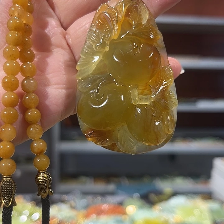 未镶嵌岫玉毛衣链