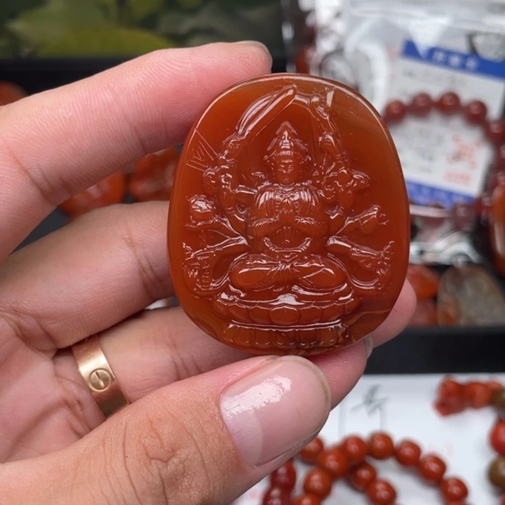 南红玛瑙未镶嵌颈饰