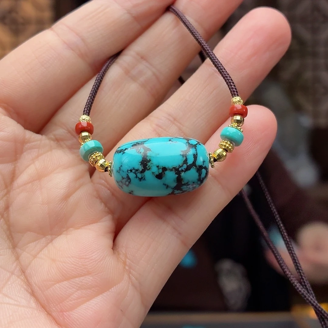 18K金镶嵌绿松石珠宝奇石