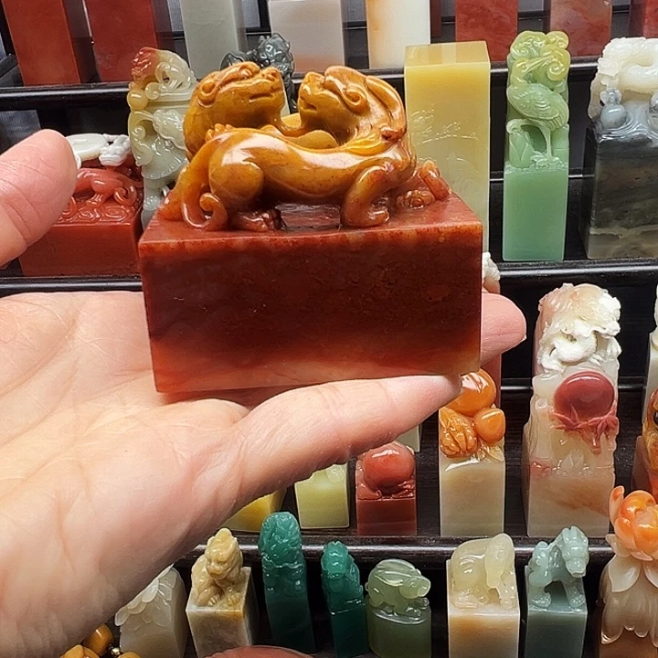 寿山石印石寿山石手工雕刻