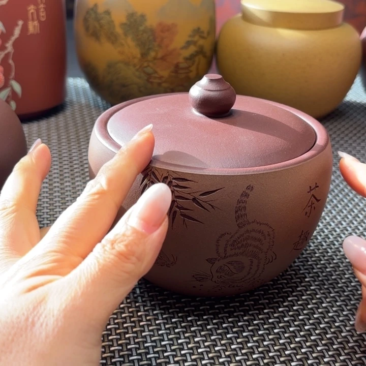 紫砂茶叶罐中高端紫砂茶叶罐