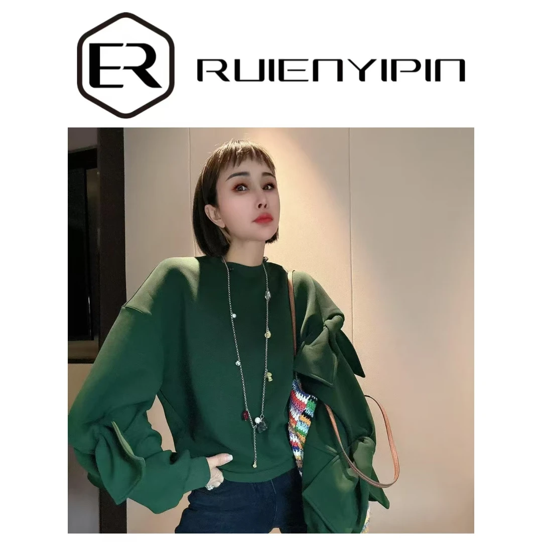 6892#袖子蝴蝶结卫衣