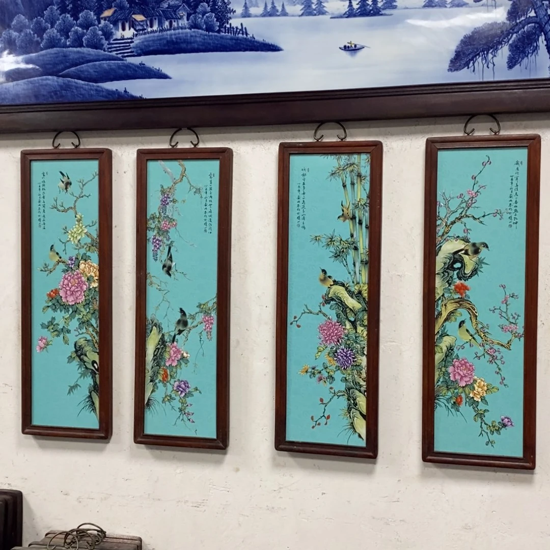 瓷片80*28*4 景德镇瓷板画柴窑烧制