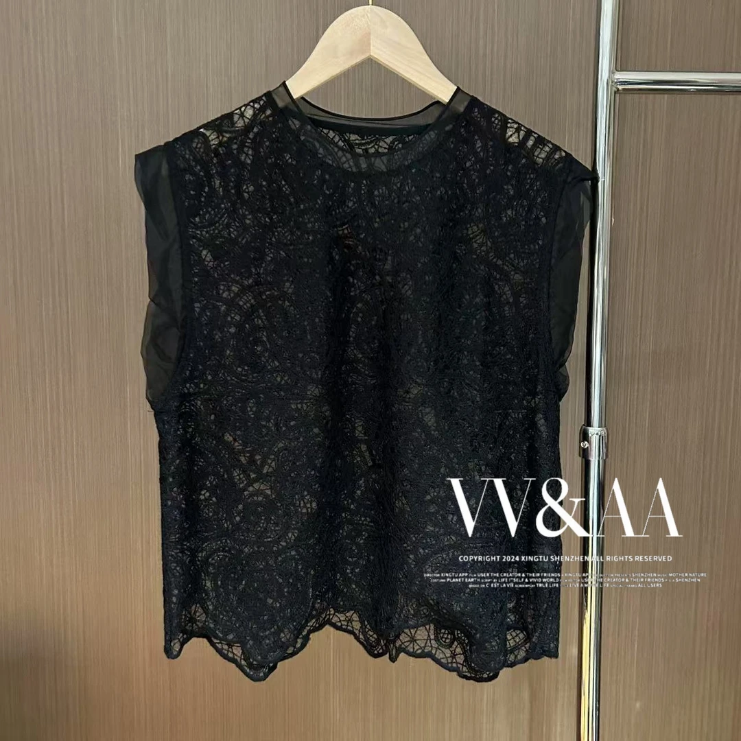 VV&AA 春秋新款时尚气质气质百搭蕾丝背心 XK4026