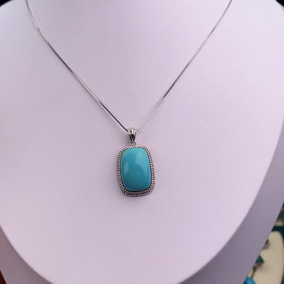 绿松石未镶嵌吊坠(赠链)