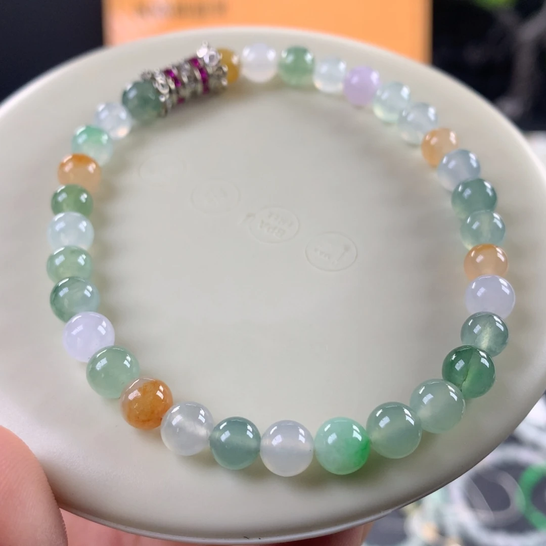 翡翠未镶嵌手链卡6