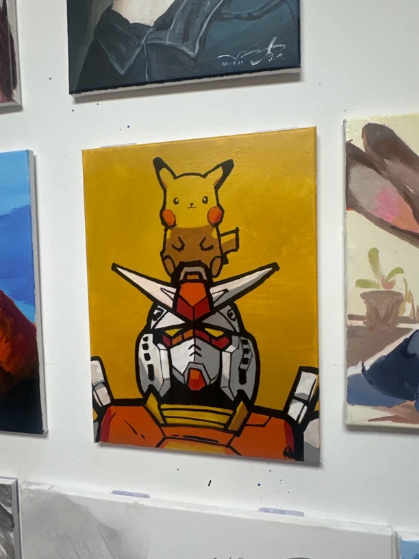 皮卡丘机甲装饰画h