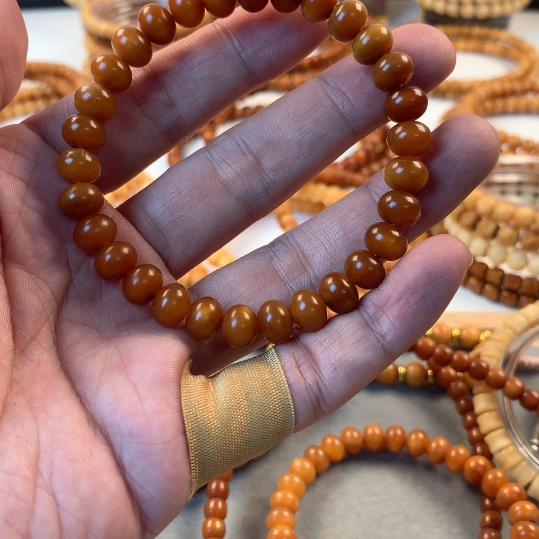 星月菩提吊坠水**鱼9×7藏红苹果单圈