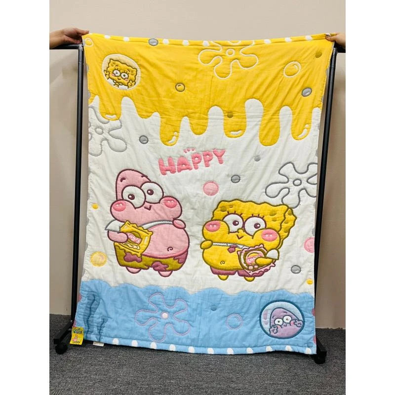 【薯片宝贝】120*150  A类全棉纱布云朵泡芙被