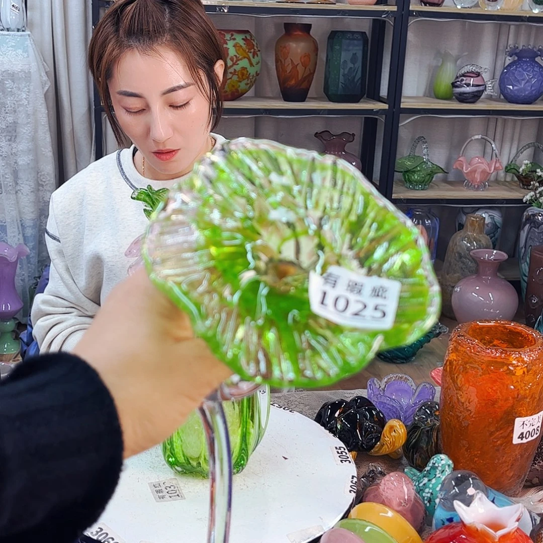 比***丘1025瑕荷叶福利家悦琉璃工艺品