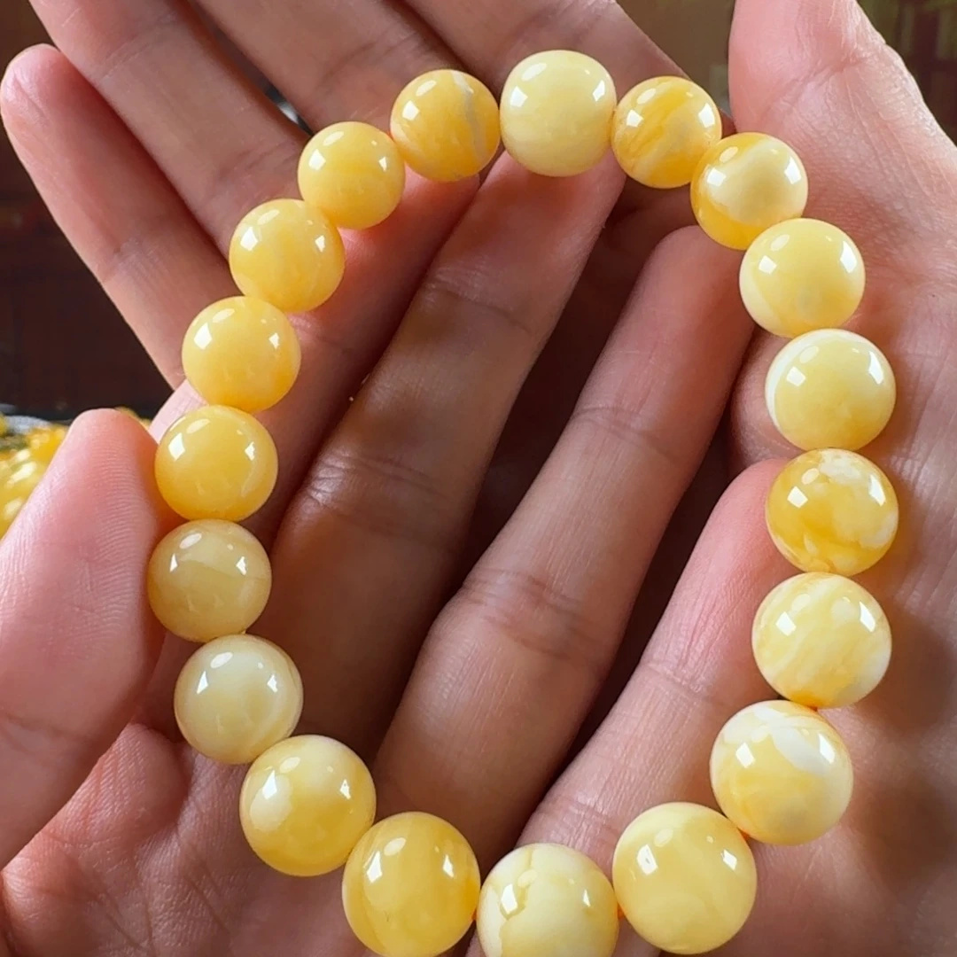 蜜蜡毛衣链未镶嵌