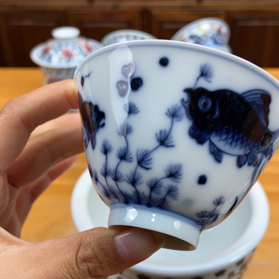 手绘现代茶具非古董