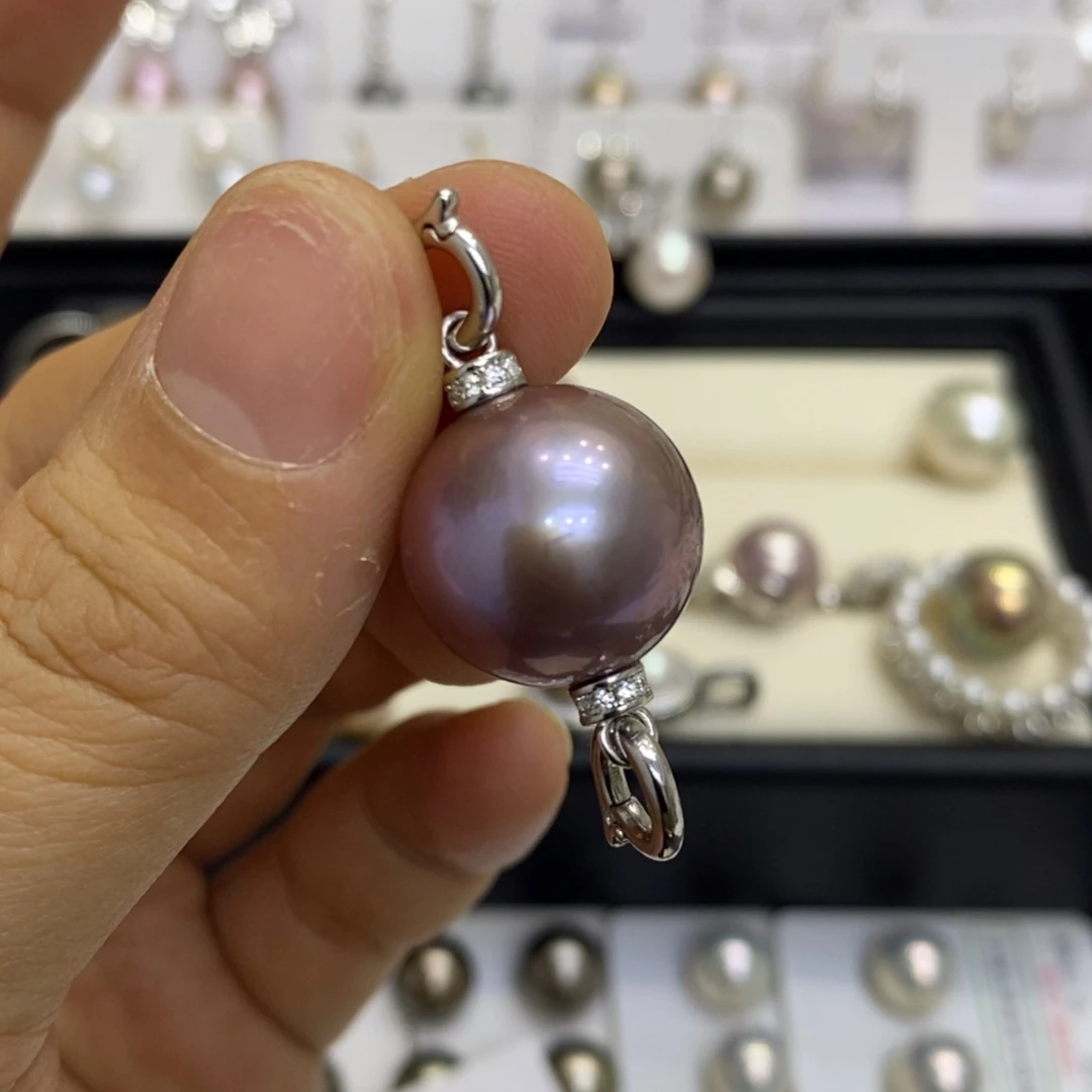 颈饰淡水珍珠银S925镶嵌