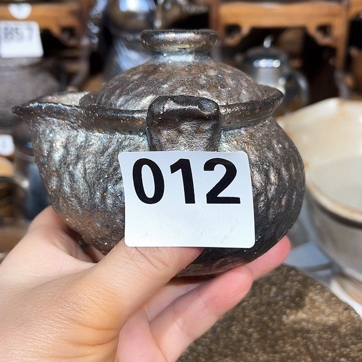 壶高温柴烧陶泥宝瓶