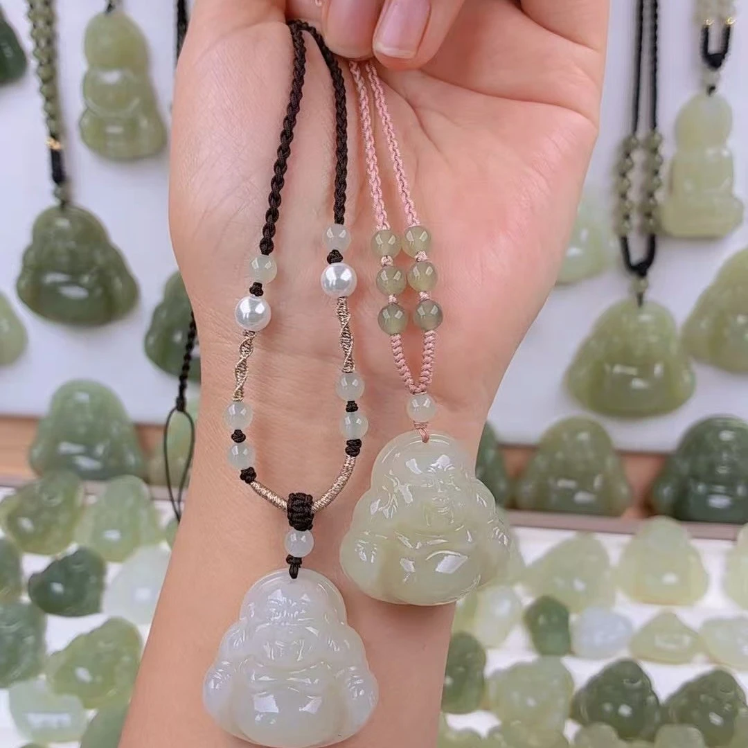 【新粉首选】保真和田玉30mm尺寸玉佛性价比高推荐