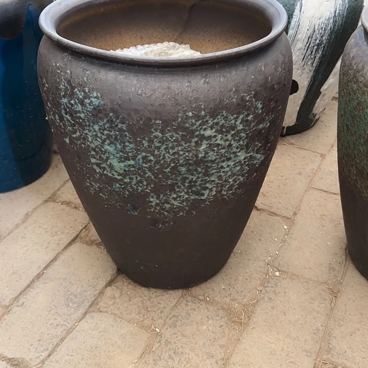 景德镇精品花盆栽口30高40