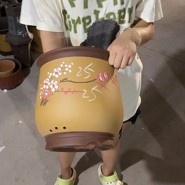 紫砂花盆紫砂花盆