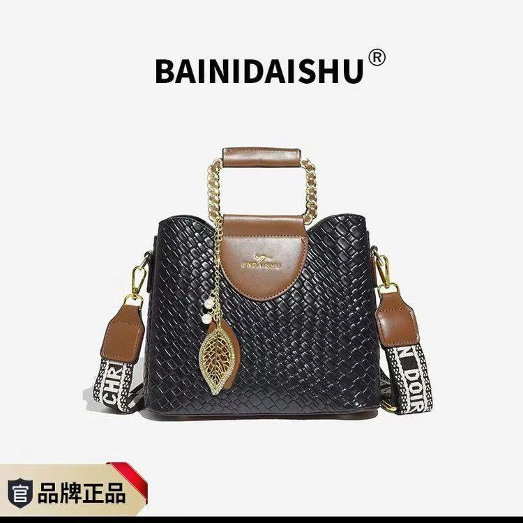 双层款拉链双根简约风单根手提包肩包休闲女士韩版欧美单肩