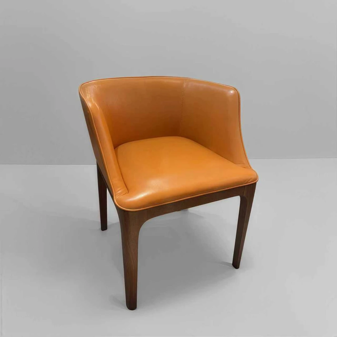 椅子意式轻奢休闲椅餐椅设计师书椅别墅家用妆椅实木椅