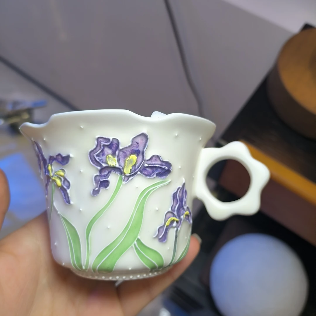 哈哈老师原创  铃兰花咖啡杯