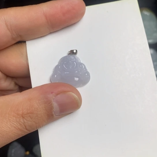 翡翠18K金镶嵌吊坠(赠链)