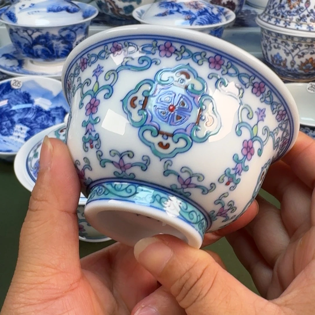 景德镇纯手绘茶具圆圆219