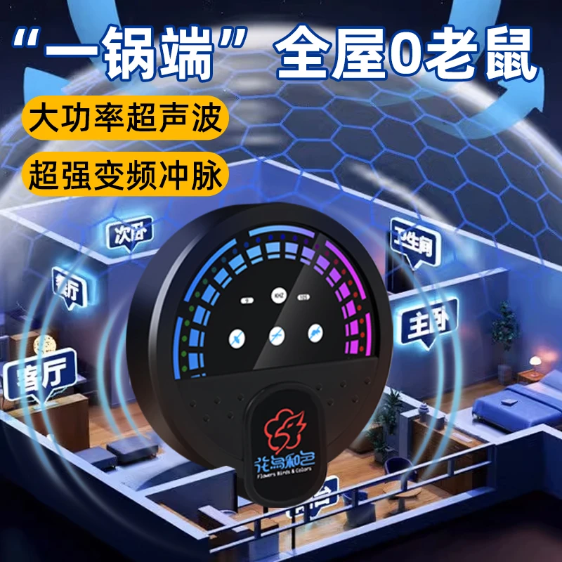 驱鼠神器2025家用超声波灭鼠捕鼠器松老鼠克星电子猫