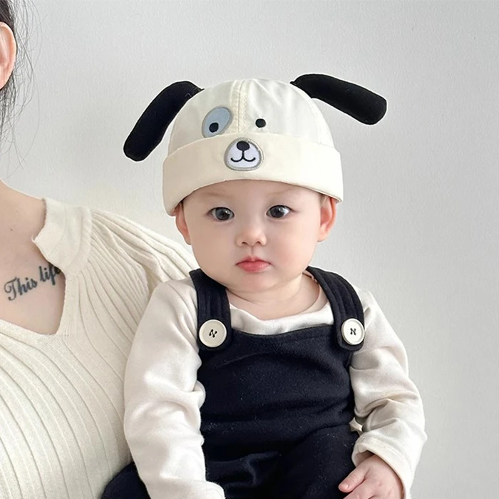婴儿帽子春秋季薄款地主帽宝宝可爱超萌海盗帽男童外出遮阳瓜皮帽