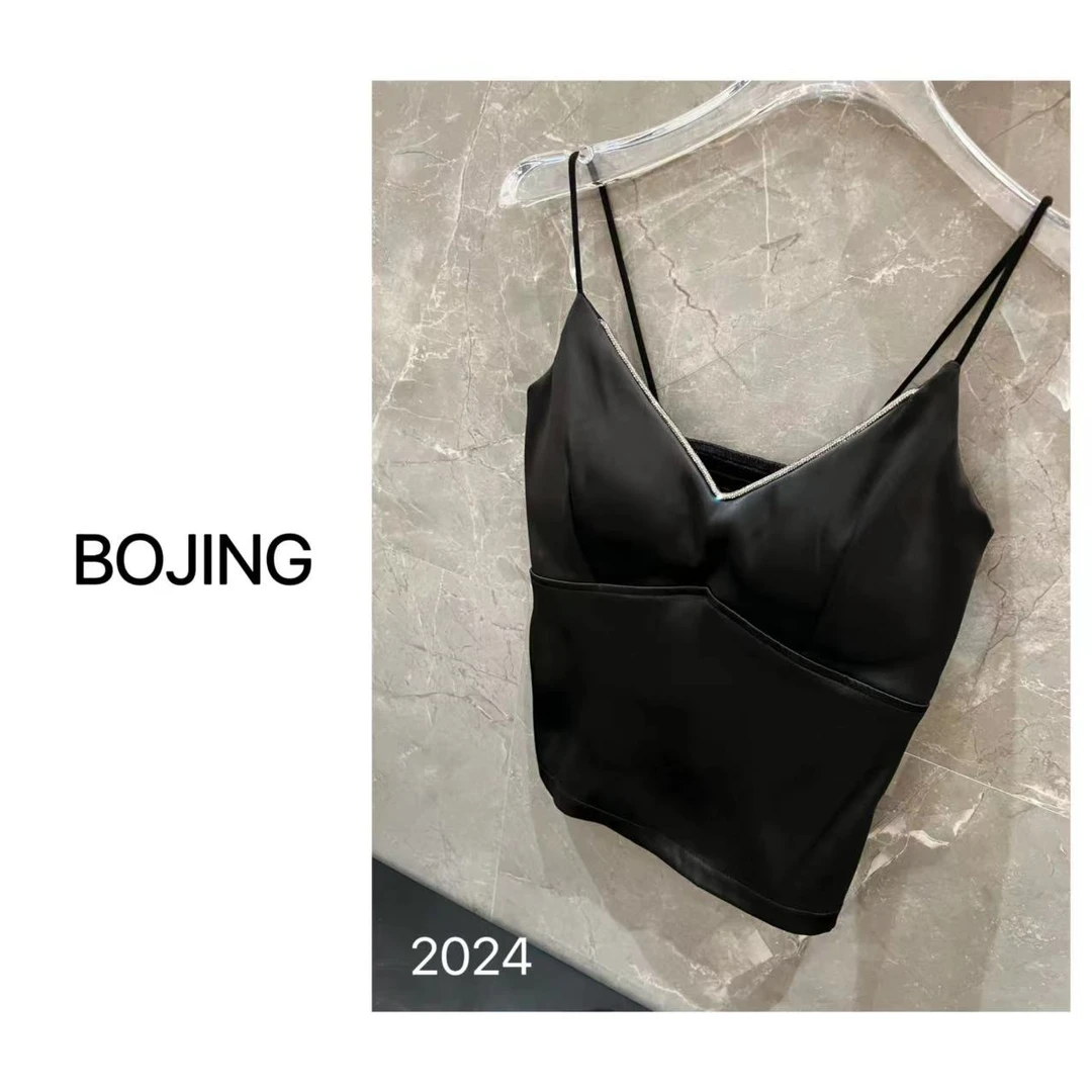 百搭省心穿搭丝缎经典打底春季气质设计感背心吊带