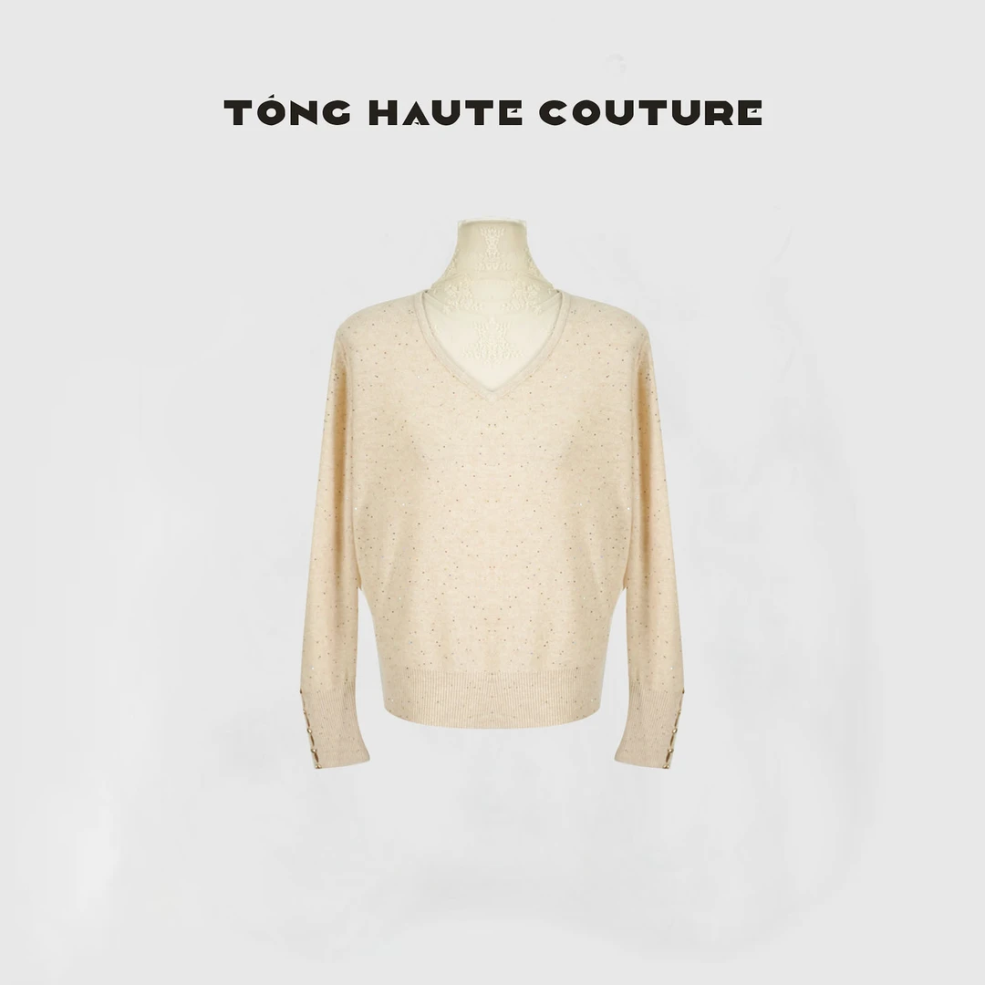 【鹿屿】冬季新款100绵羊毛高领蕾丝时尚套头毛衣YY800