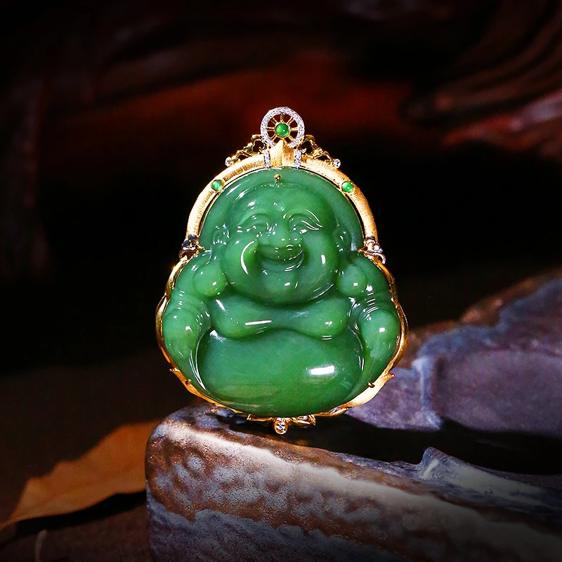 【非藏大珠宝家】和田玉吊坠佛公【5771EA】