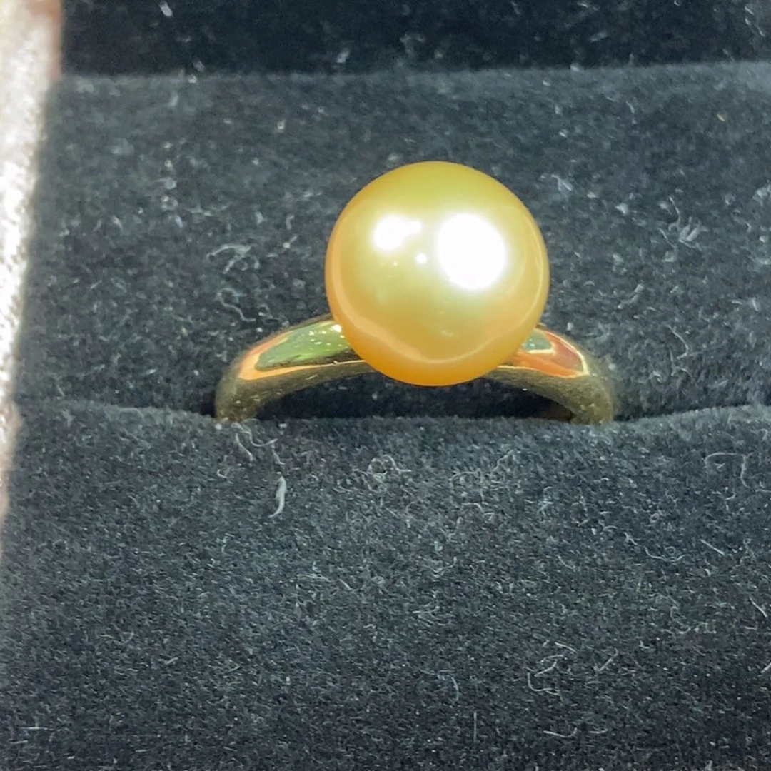 海水珍珠戒圈银S925镶嵌