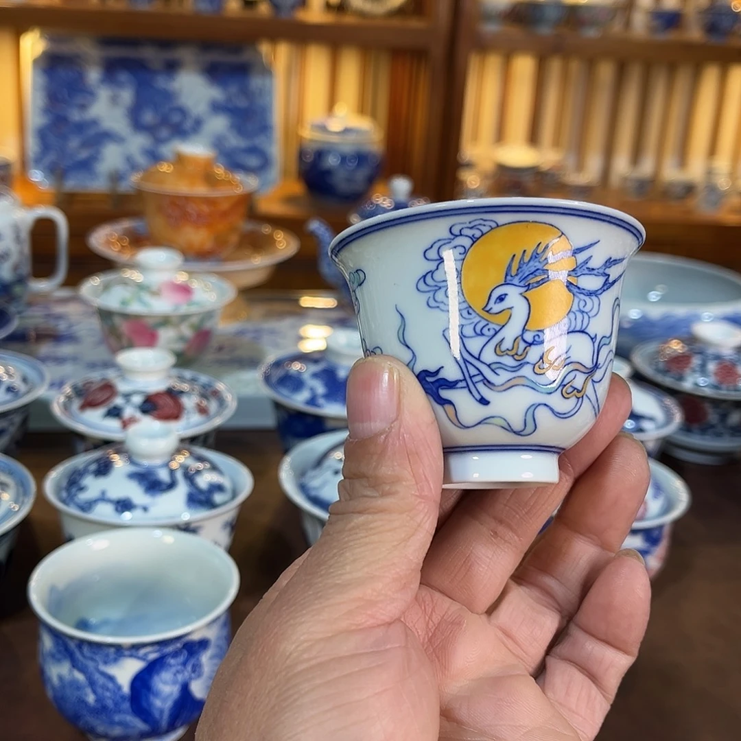 錡镇堂手工手绘绘杯