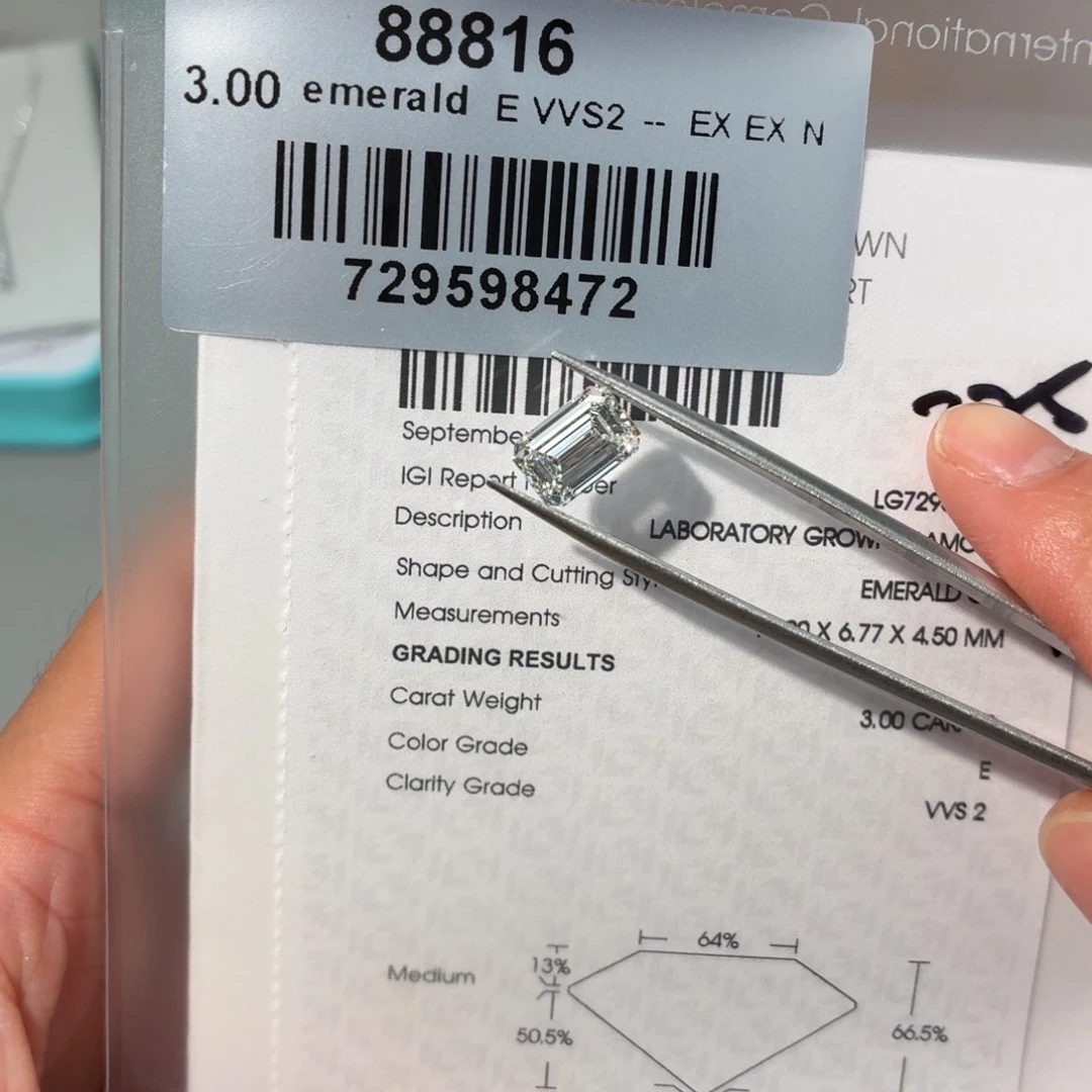 合成钻石裸石3.00