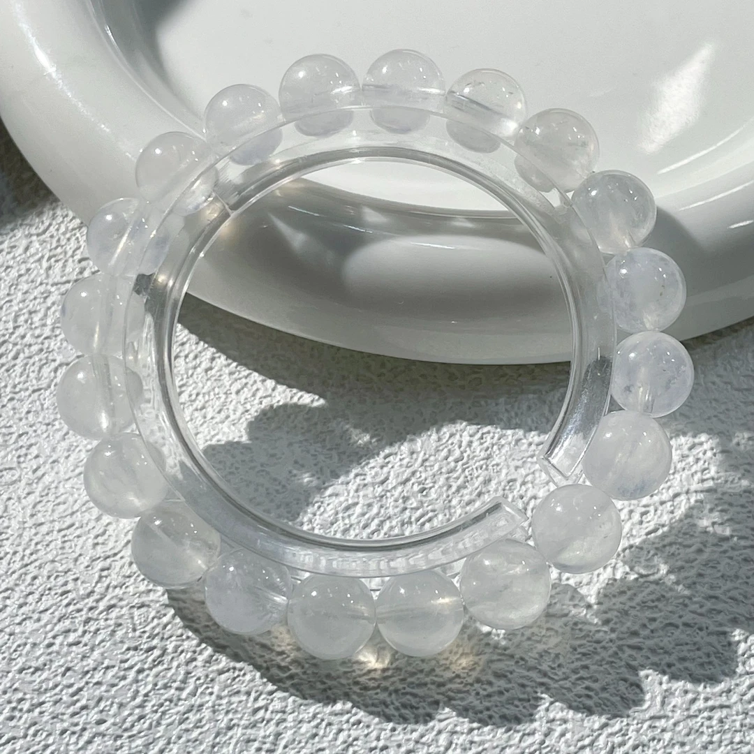 秋先生】天然白兔毛水晶手串（多样性发其一）