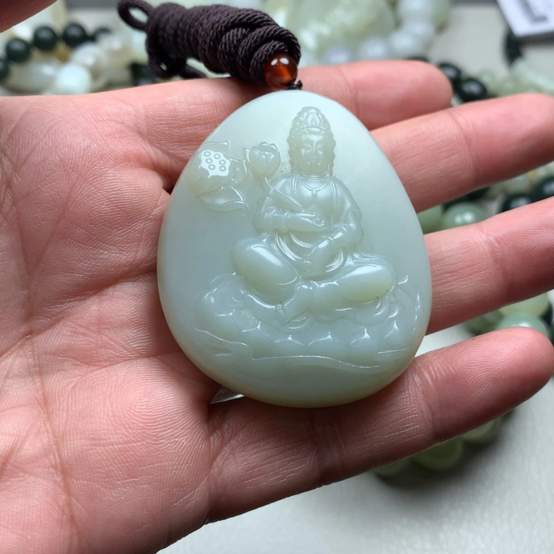 和田玉挂件未镶嵌添**3