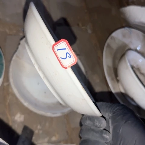 瓷片国营厂库存微瑕18.5厘米19