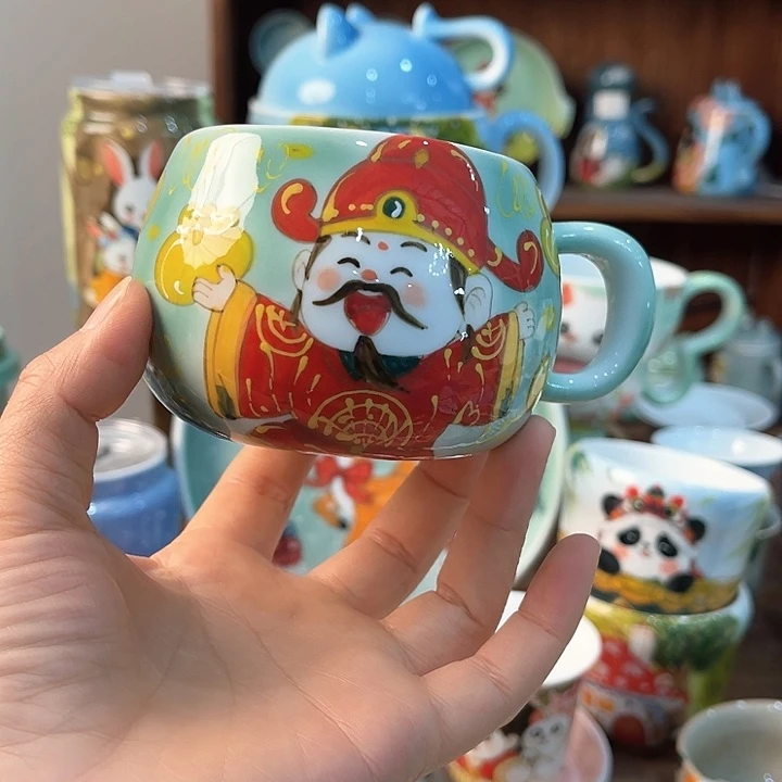 陶景德镇釉下手绘陶瓷