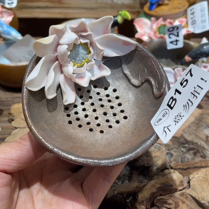 手工制作陶瓷茶具茶杯青蛙