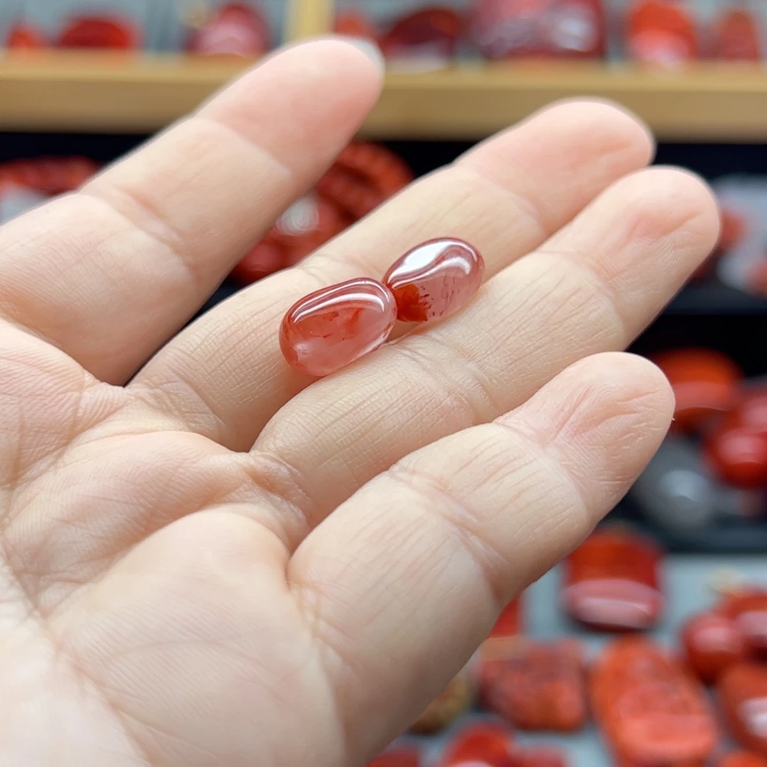 南红玛瑙配饰未镶嵌柔*