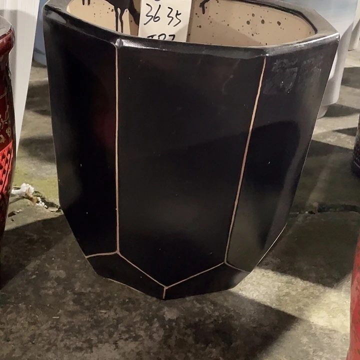 陶瓷黑色八宝大号