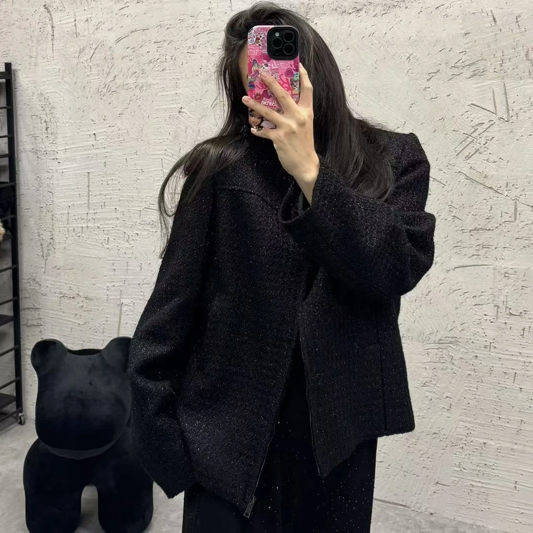 《大韩韩推荐》树林西服大码女装超显瘦气质宽松百搭休闲超重工西装