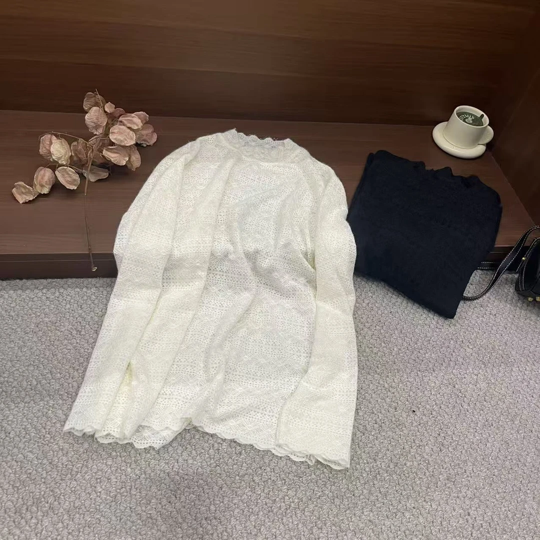 新款时尚百搭简约气质休闲圆领打底衫S8529