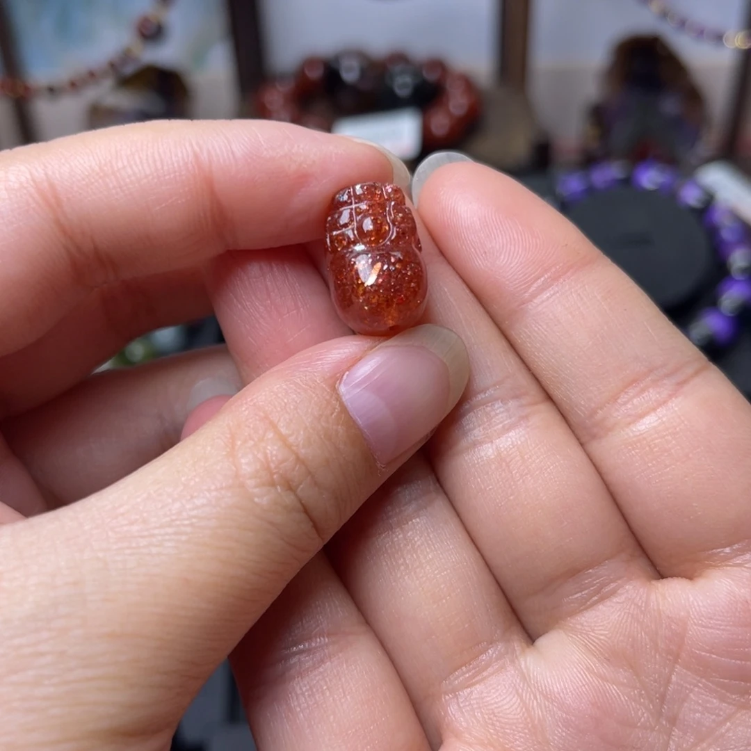 长石手链未镶嵌金太阳貔貅