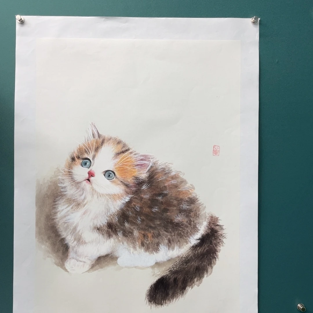 国画艺术家真人手绘