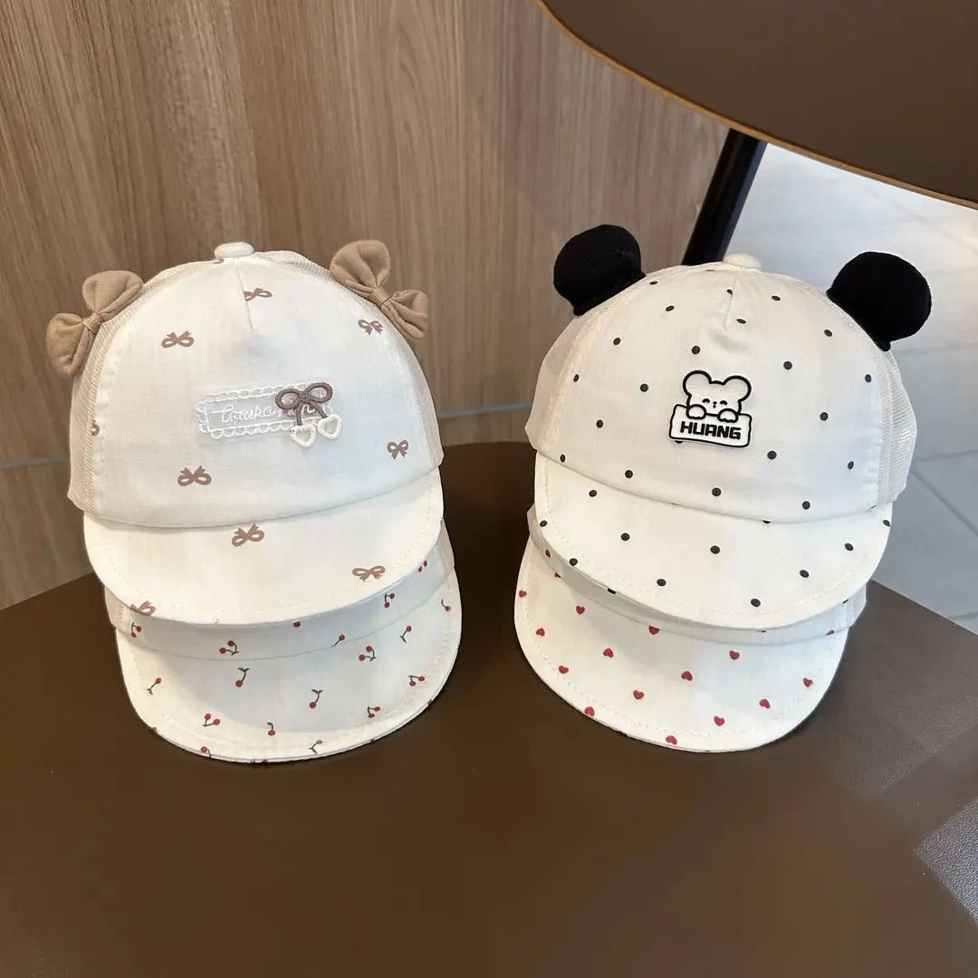 婴儿帽子春夏薄款遮阳防晒鸭舌帽新生宝宝棒球帽男女适用