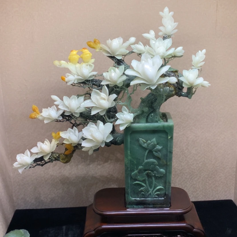 【闪购商品】未镶嵌蛇纹石玉摆件覆膜