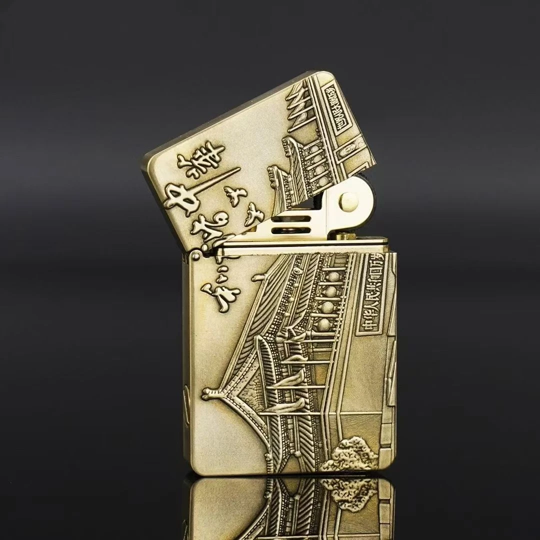 ZORRO佐罗【和谐中华长城】浮雕ZL8防风煤油打火机【新机无油】